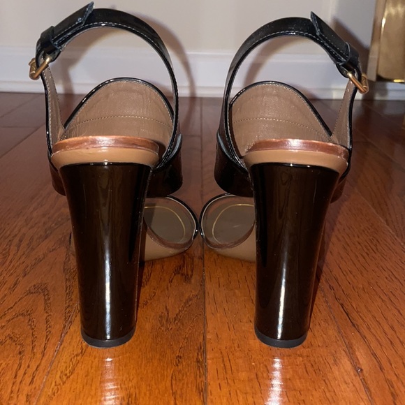 Black Wedges With Gold Gucci Buckle - Picture 3 of 4